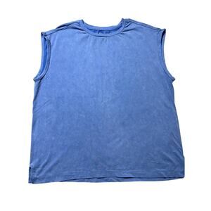 Harmony Balance Womens L Dusty Blue Sleeveless Athletic Tank Top